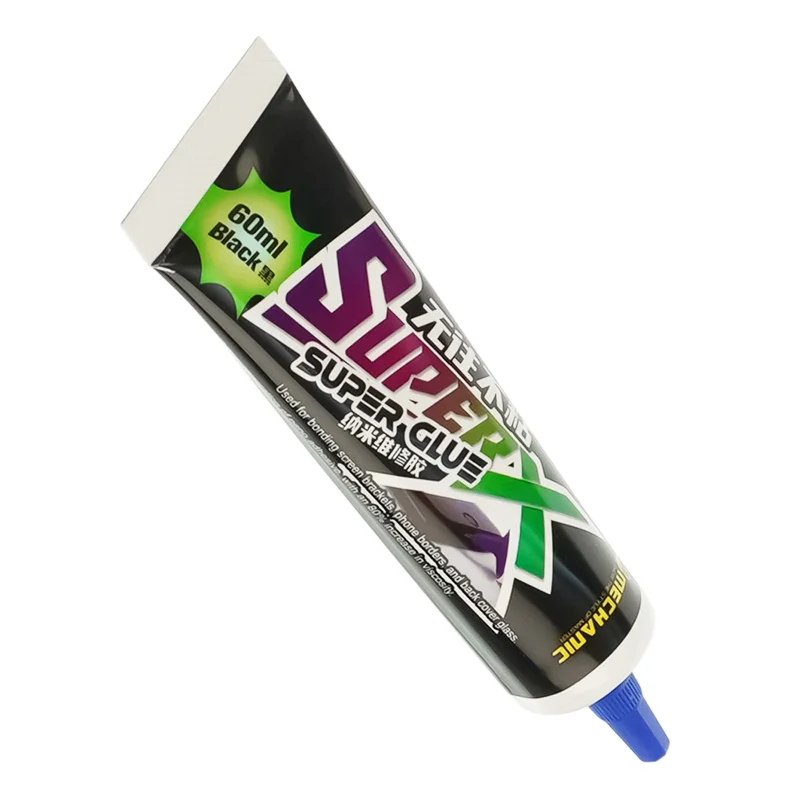 Клей Mechanic Super X 60ml, силіконовий, швидкозастигаючий, Чорний