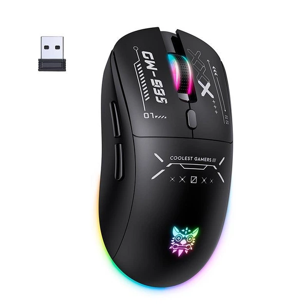 Бездротова ігрова мишка Onikuma CW935 RGB, 2.4G/BT/Type-C, 12800DPI, 500mAh Чорний