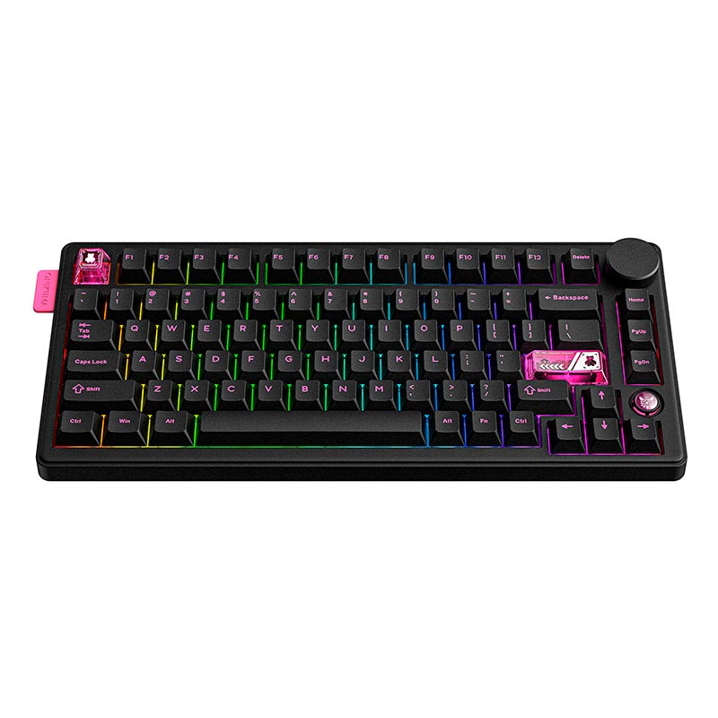 Бездоротова ігрова клавіатура Onikuma MT706 Tri Mode механічна RGB, 2.4G/BT/Type-C (ENG) Чорний