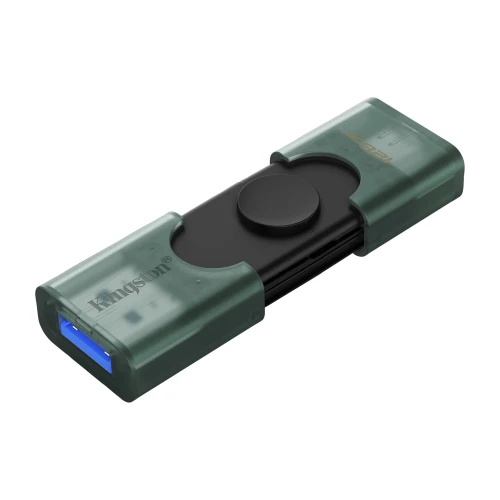 Флеш накопичувач USB 128Gb Kingston DataTraveler Duo, Green/Black (DTDEG2/128GB)