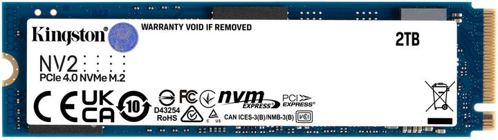 Б/В SSD диск Kingston NV2 2TB M.2 2280 NVMe PCIe 4.0 x4 (SNV2S/2000G)