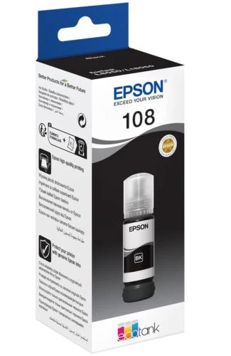 Чорнило Epson 108, Black, 70 мл (C13T09C14A)