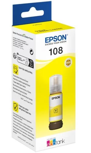 Чорнило Epson 108, Yellow, 70 мл (C13T09C44A)