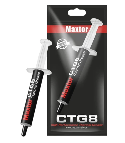Термопаста Maxtor CTG8, 4 г, шприц, 12.8 Вт/мК, зі шпателем (CTG8D-4g)