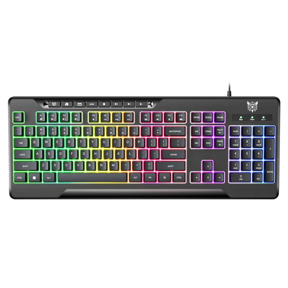 Ігрова дротова клавіатура мембранна Onikuma G32 Gaming RGB (USB, з підсвічуванням) (з Eng розкладкою) Чорний