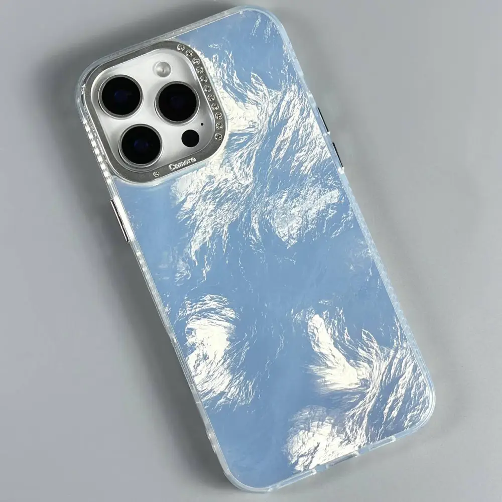 Захисний чохол (накладка) TPU Shiny Mountain для Apple IPhone 15 Pro Max (White)