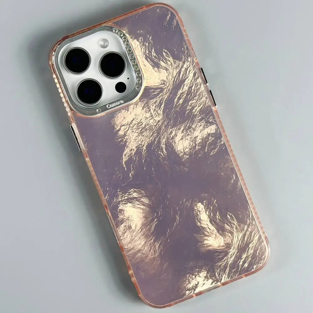 Захисний чохол (накладка) TPU Shiny Mountain для Apple IPhone 15 Pro Max Pink