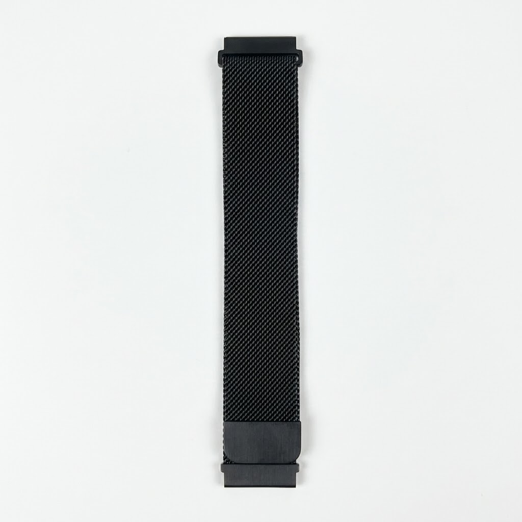 Ремінець для годинника універсальний металевий Milanese Loop 22 мм (Black)
