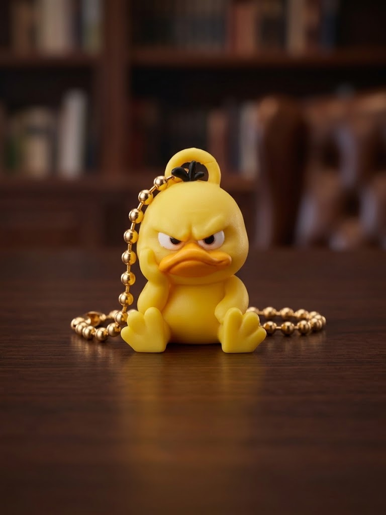 Брелок качка маленька Mini Angry Duck Жовтий